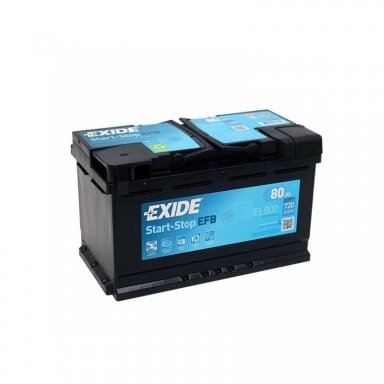 Akumuliatorius EXIDE 80 Ah 800 A EN 12V