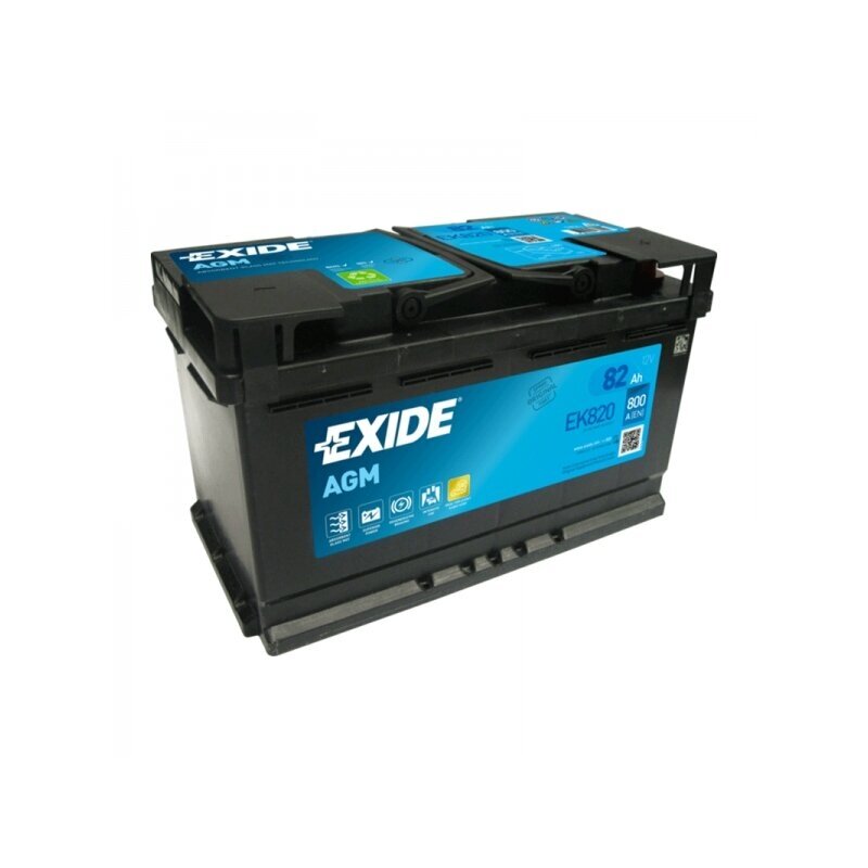 Akumuliatorius EXIDE EK820 82 Ah 800 A EN AGM Akumuliatorius EXIDE EK820 82 Ah 800 A EN AGM