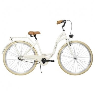 Dviratis AZIMUT City Lux 28" light cream