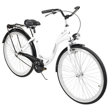 Dviratis AZIMUT City Lux 28" 2025 white-black Dviratis AZIMUT City Lux 28" 2025 white-black
