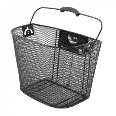 Krepšelis priekiui Azimut su plastikiniu NEW laikikliu BLACK 35x26x26cm Krepšelis priekiui Azimut su plastikiniu NEW laikikliu BLACK 35x26x26cm