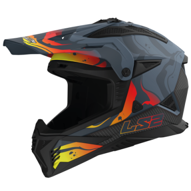 Šalmas LS2 MX708 FAST II WASH MATT DARK GREY-06 Šalmas LS2 MX708 FAST II WASH MATT DARK GREY-06